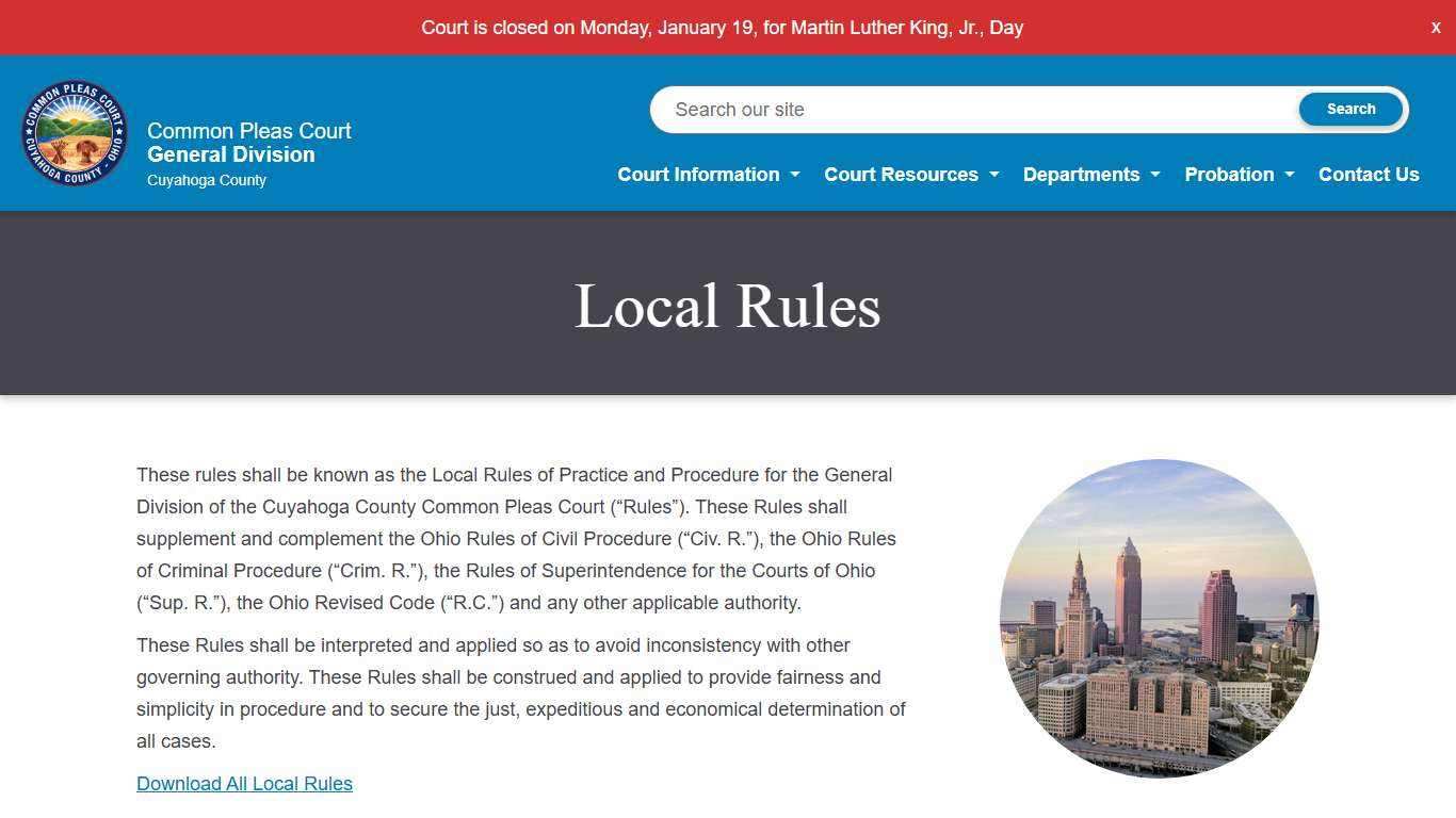 Local Rules | CCCCP